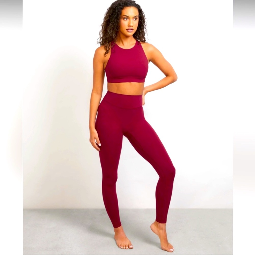 STORI Katy Hearn Icon Leggings Size 6 Merlot